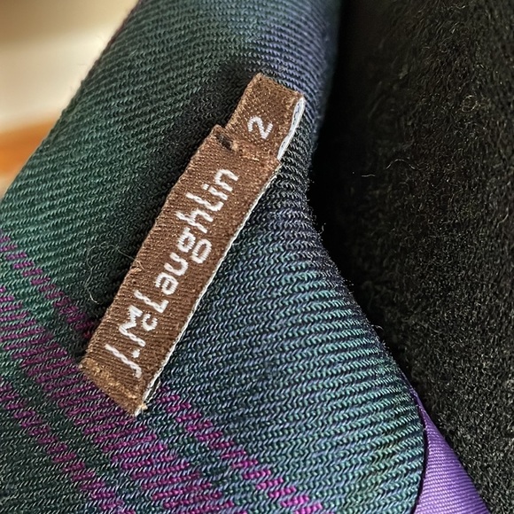 J. McLaughlin Scottish Plaid Fully Lined Mini Skirt with back vent. Size 2 - Picture 4 of 10